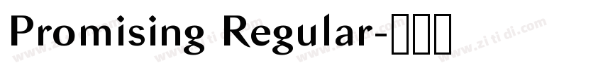 Promising Regular字体转换 Promising Regular字体转换